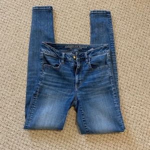 American Eagle Denim Jeggings Size 2 Long